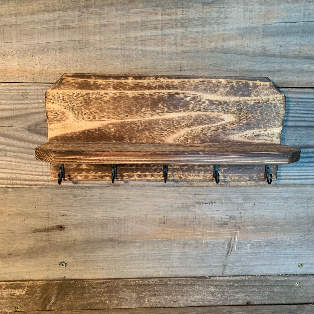 Farmhouse Decor rustic key chain sunglasses holder